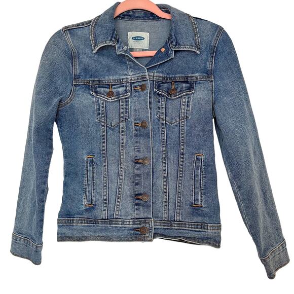 Classic Old Navy Jean Jacket XS Medium Wash - Picture 1 of 4